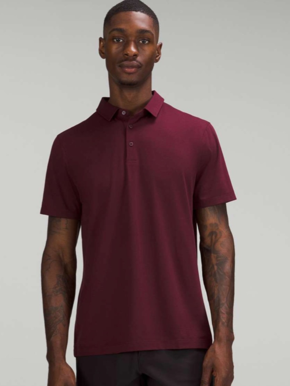 Lululemon Evolution Polo in the Cassis burgundy Size XL